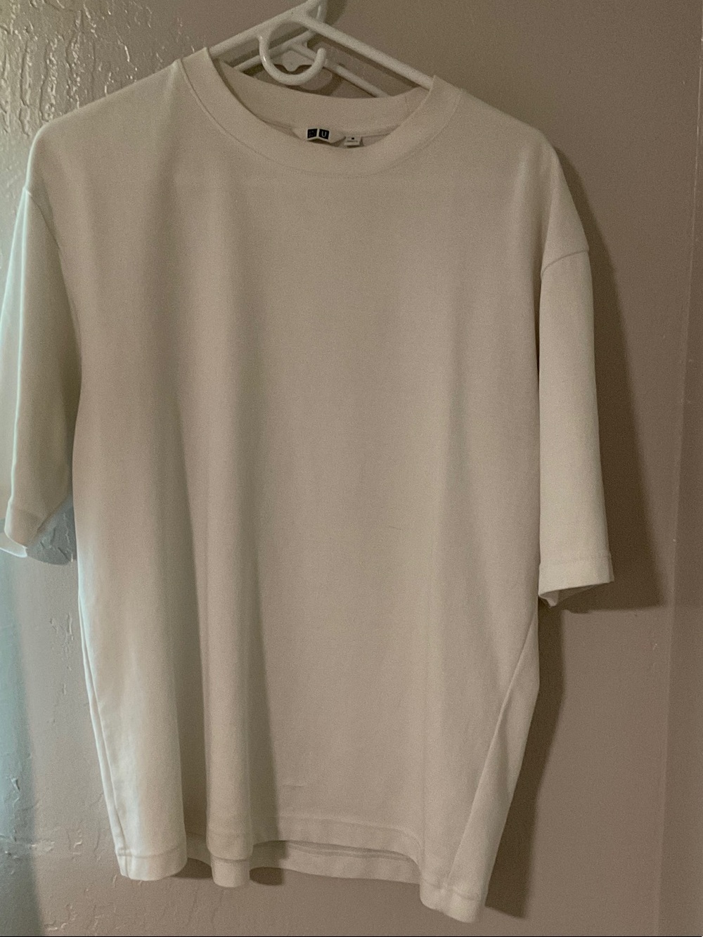 Uniqlo Oversized White Crewneck Tee